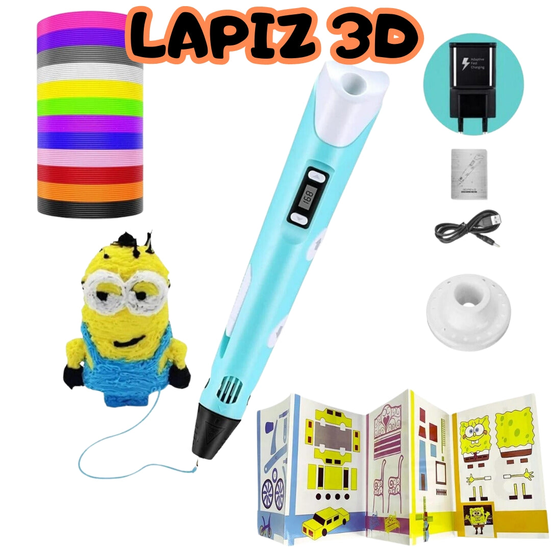 LAPIZ DE IMPRESIÓN 3D™ + FILAMENTO