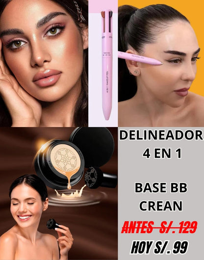 DELINEADOR 4 EN 1 + BASE BB CREAM