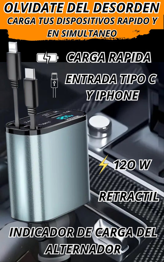 CARGADOR RETRACTIL 4 EN 1 PRO ™